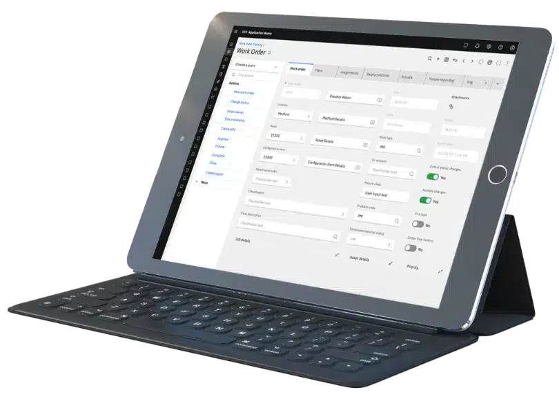 Interface de IBM Maximo optimisé pour la mobilité